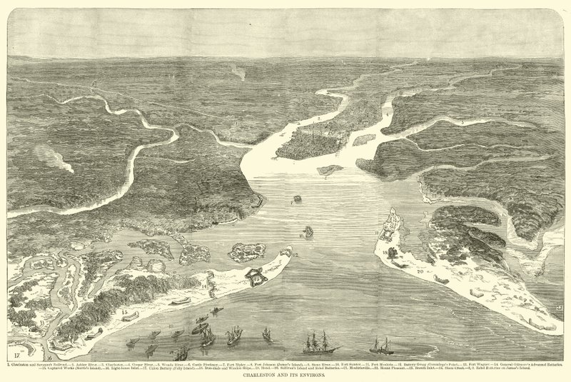 Charleston og omegn, juli 1863 av American School