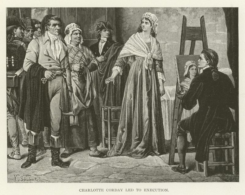 Charlotte Corday førte til henrettelse av American School