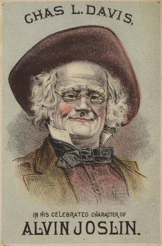 Chas L Davis i hans berømte karakter av Alvin Joslin av American School