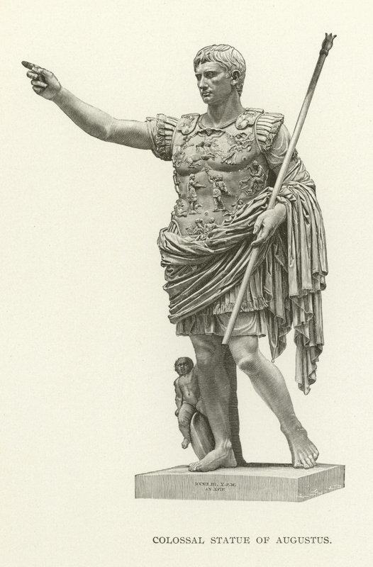 Kolossal statue av Augustus av American School