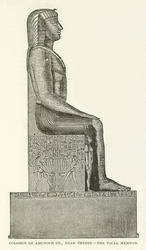 Colossus of Amunoph III, nær Theben, Vocal Memnon av American School