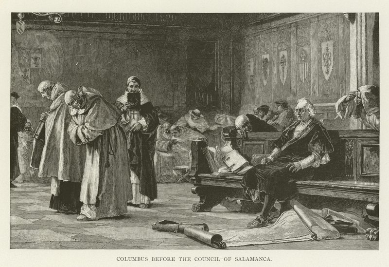 Columbus foran rådet i Salamanca av American School