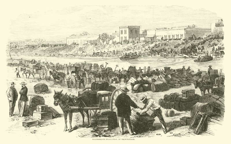 Konføderert evakuering av Brownsville, november 1863 av American School