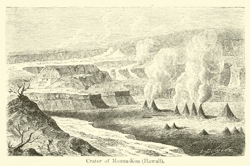 Crater of Mauna-Koa, Hawaii av American School