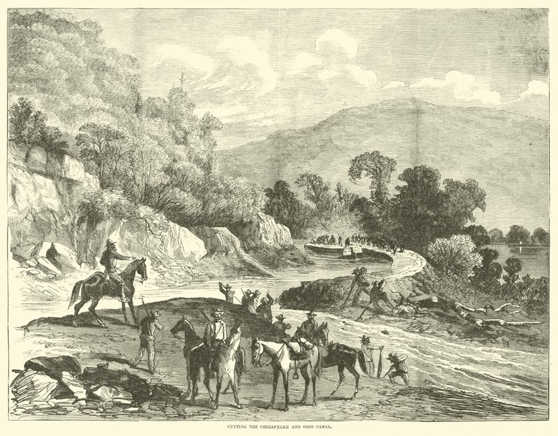 Cutting the Chesapeake and Ohio Canal, juli 1864 av American School