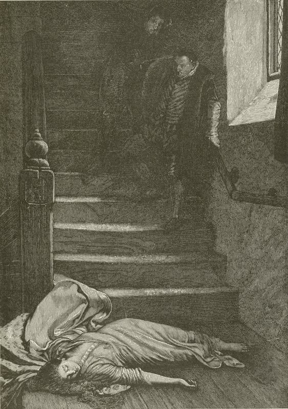 Death of Miss Langdon, fra maleriet av Wm Fred Yeames av American School
