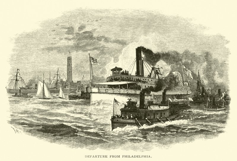 Avreise fra Philadelphia av American School
