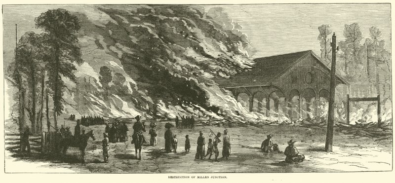 Ødeleggelse av Millen Junction, november 1864 av American School