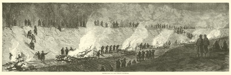 Ødeleggelse av Weldon Railroad, september 1864 av American School