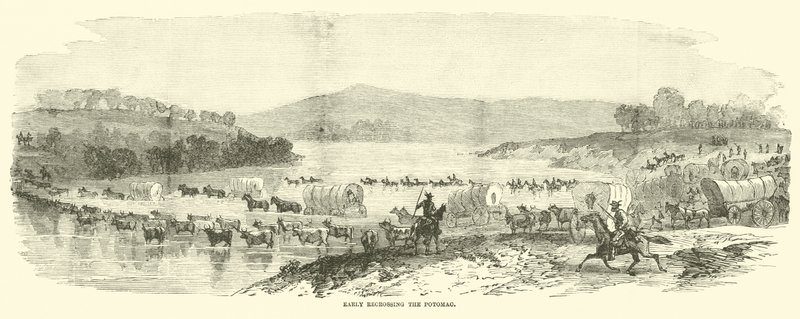 Tidlig kryssing av Potomac, juli 1864 av American School