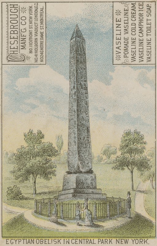 Egyptisk Obelisk i Central Park New York av American School