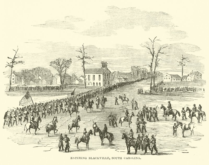 Inn i Blackville, South Carolina, januar 1865 av American School