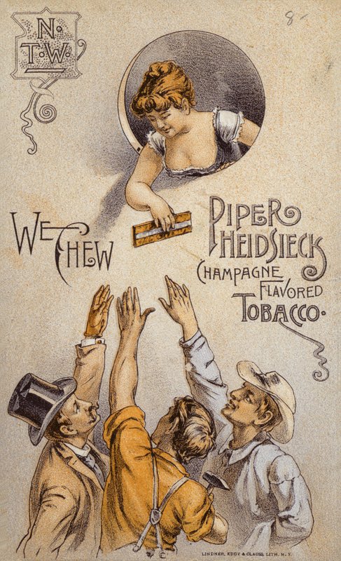 Floozie deler ut tobakk (Piper Heidsieck) av American School