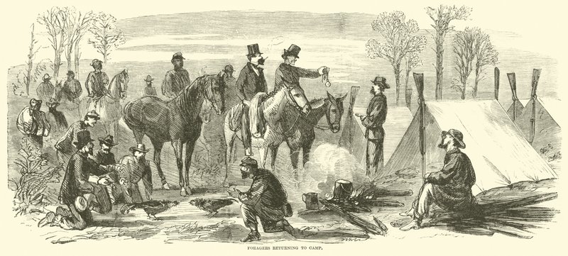 Foragere som returnerte til leiren, mars 1865 av American School