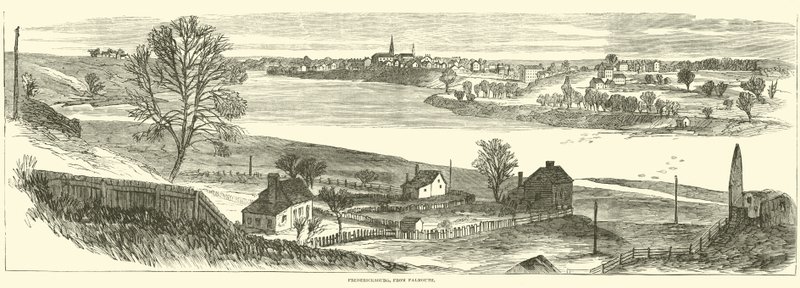 Fredericksburg, fra Falmouth, november 1862 av American School