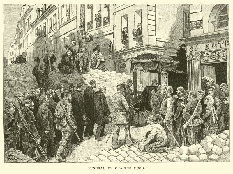 Begravelse av Charles Hugo av American School
