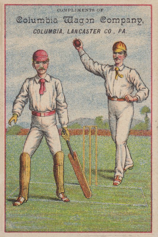 Spill av cricket (chromolitho) av American School