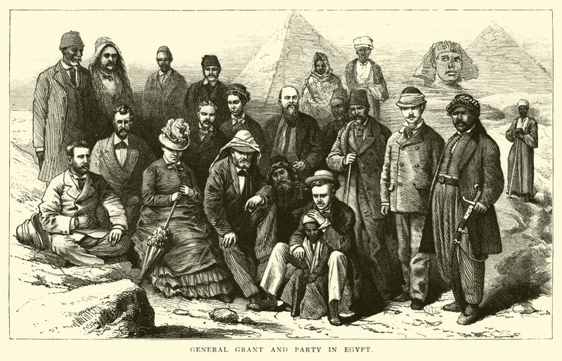 General Grant og parti i Egypt av American School