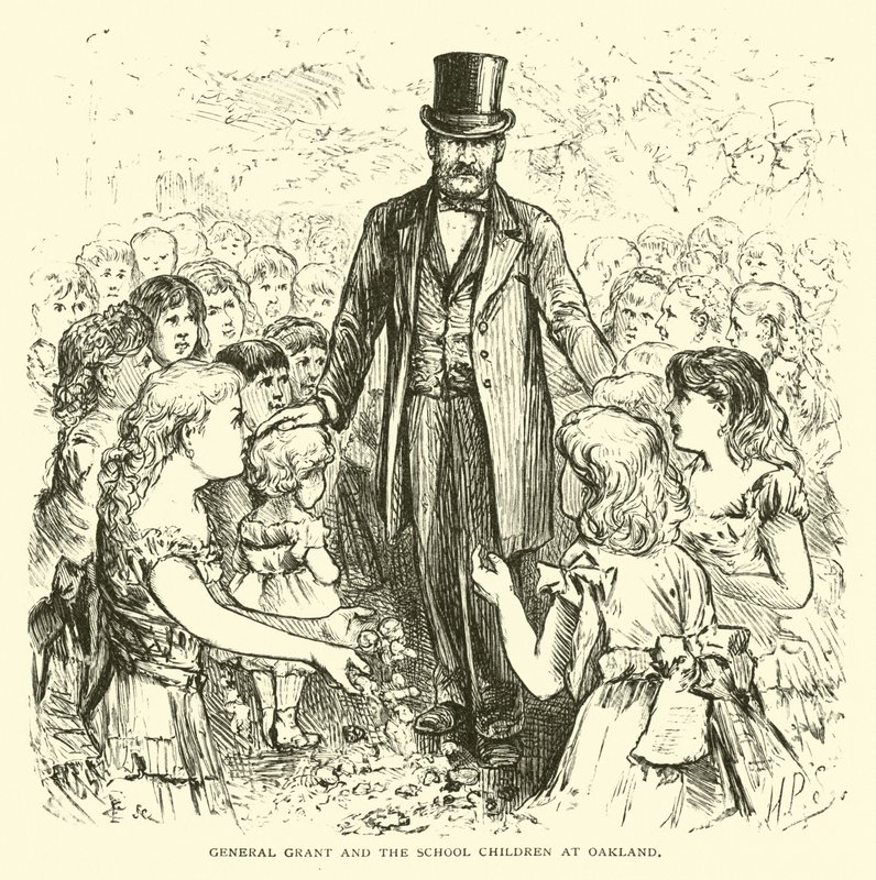 General Grant og skolebarna i Oakland av American School