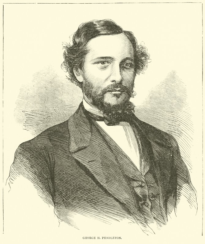 George H Pendleton, november 1864 av American School