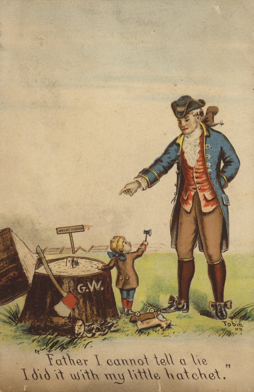 George Washington tilsto for sin far av American School