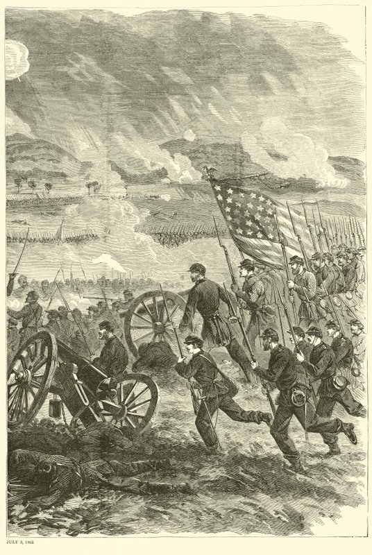 Gettysburg, 3. juli 1863, juli 1863 av American School