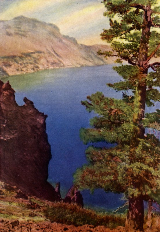 Glacier National Park (farge litho) av American School