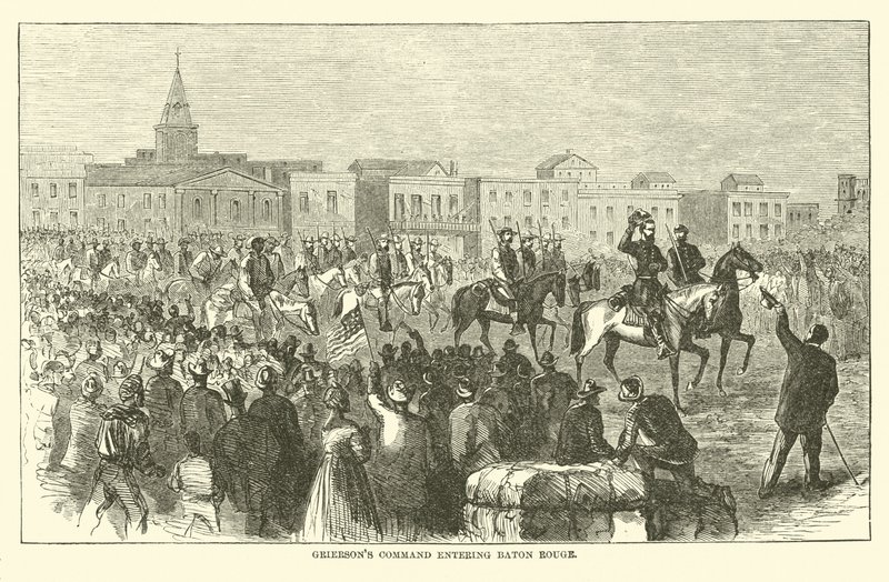 Griersons kommando inn i Baton Rouge, april 1863 av American School