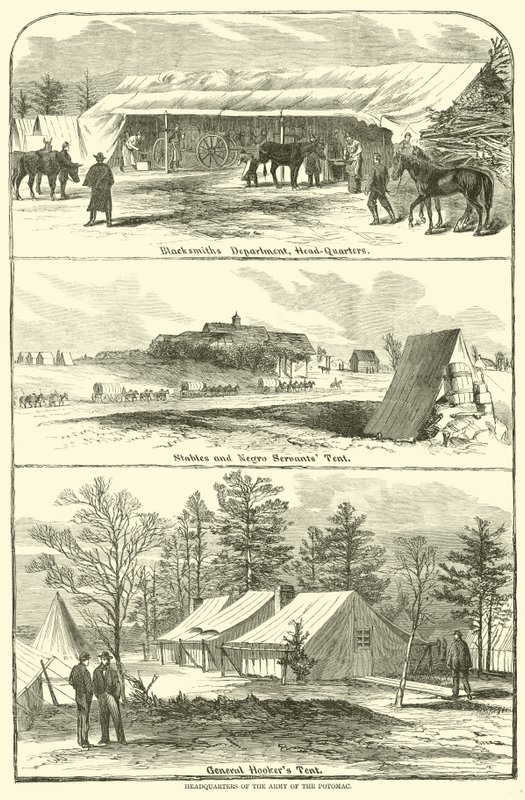 Hovedkvarter for Army of the Potomac, januar-april 1863 av American School