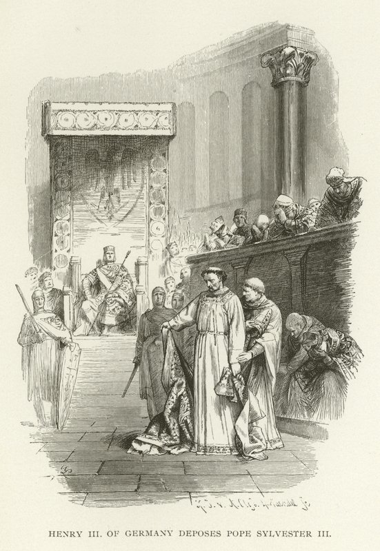 Henrik III av Tyskland avsetter pave Sylvester III av American School