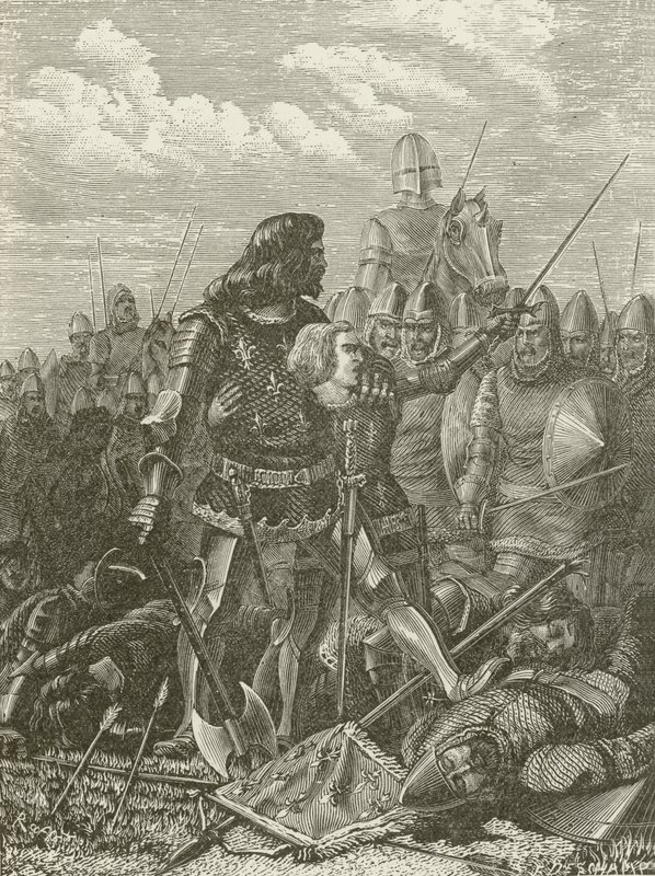 Henry V i slaget ved Agincourt av American School