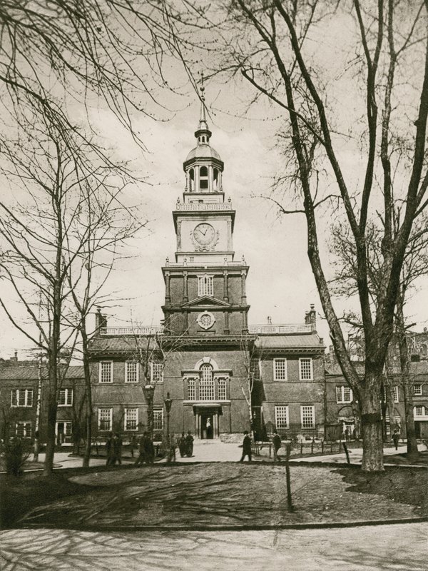 Independence Hall, Philadelphia (fotogravyr) av American School