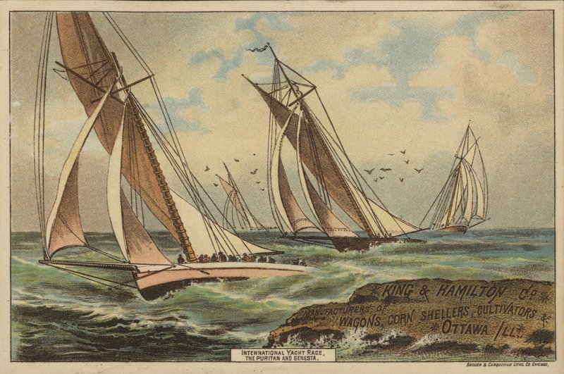 International Yacht Race, The Puritan og Genesta av American School