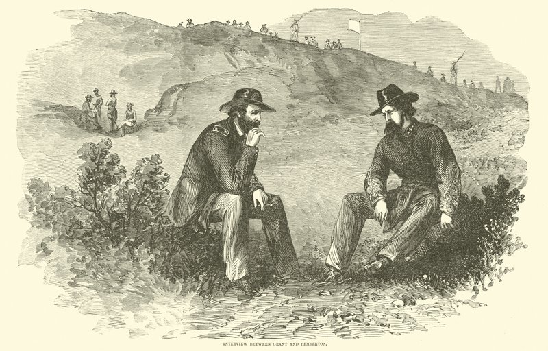 Intervju mellom Grant og Pemberton, juli 1863 av American School