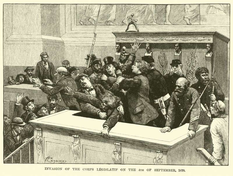 Invasjon av Corps Legislatif 4. september 1870 av American School