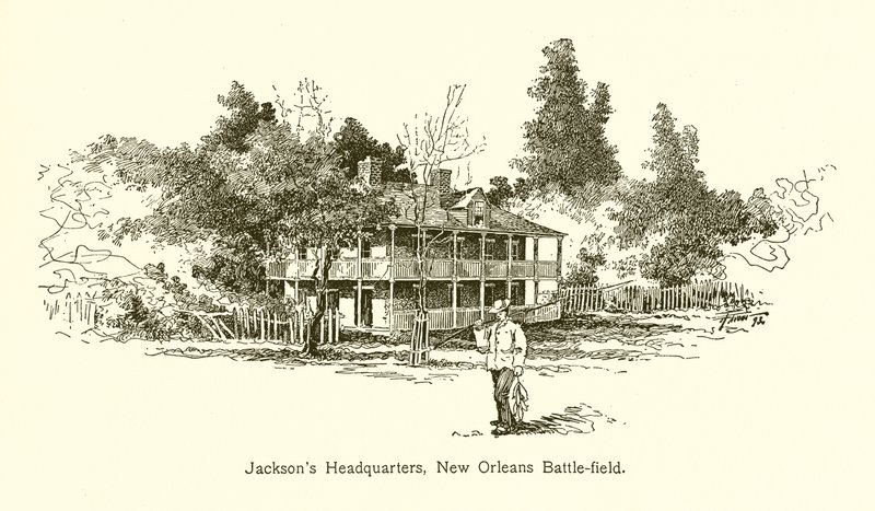 Jacksons hovedkvarter, slagmarken i New Orleans av American School