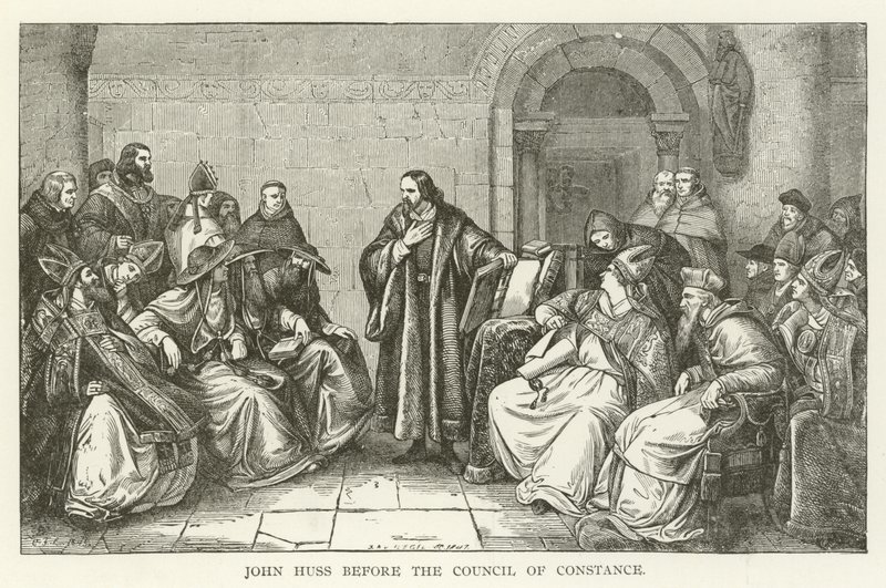 John Huss for konsilet i Konstanz av American School