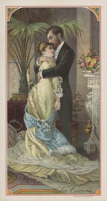 La caricia (farge litho) av American School