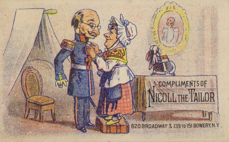 Lady Dressing Soldier av American School