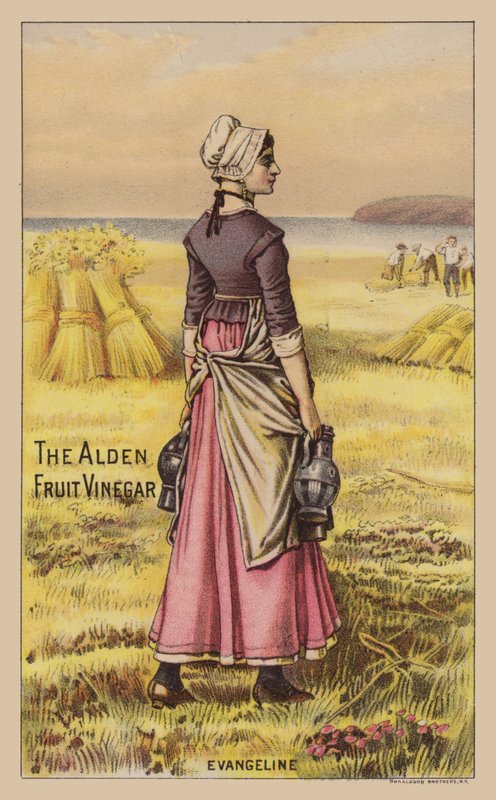 Lady in Field holder eddikkrukker av American School
