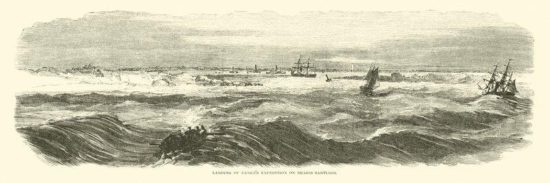 Landing av Bankss-ekspedisjonen på Brazos Santiago, november 1863 av American School