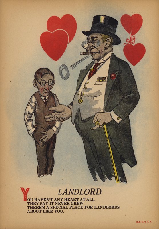 Utleier (fargelitografi) av American School