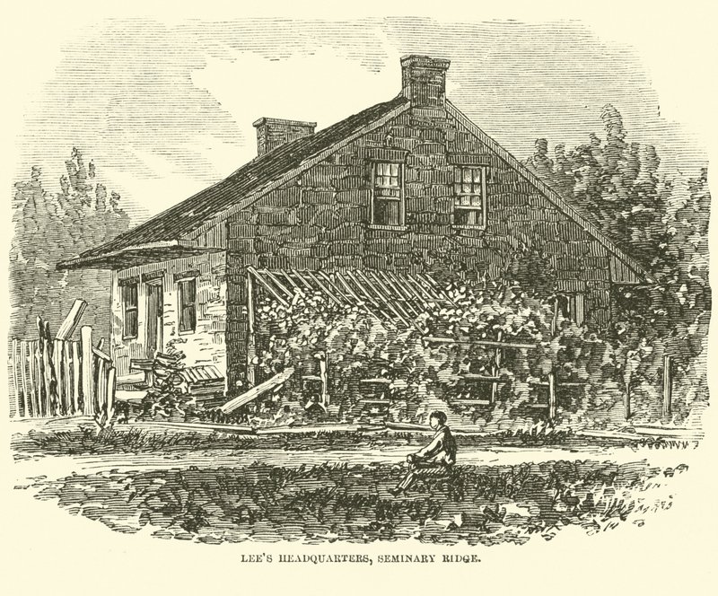 Lees hovedkvarter, Seminary Ridge, juli 1863 av American School