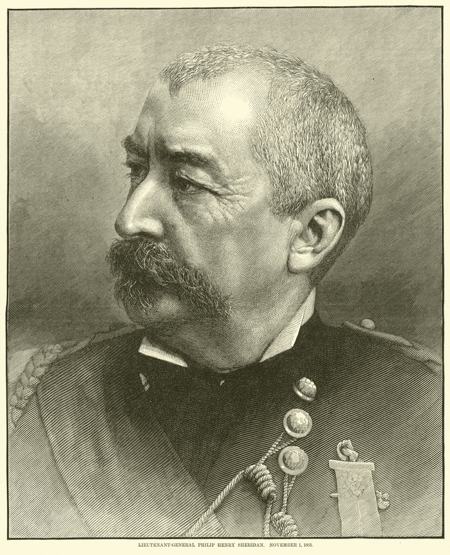 Generalløytnant Philip Henry Sheridan, 1. november 1883, mai 1864 av American School