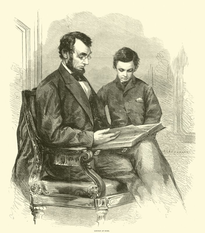 Lincoln hjemme, april 1865 av American School