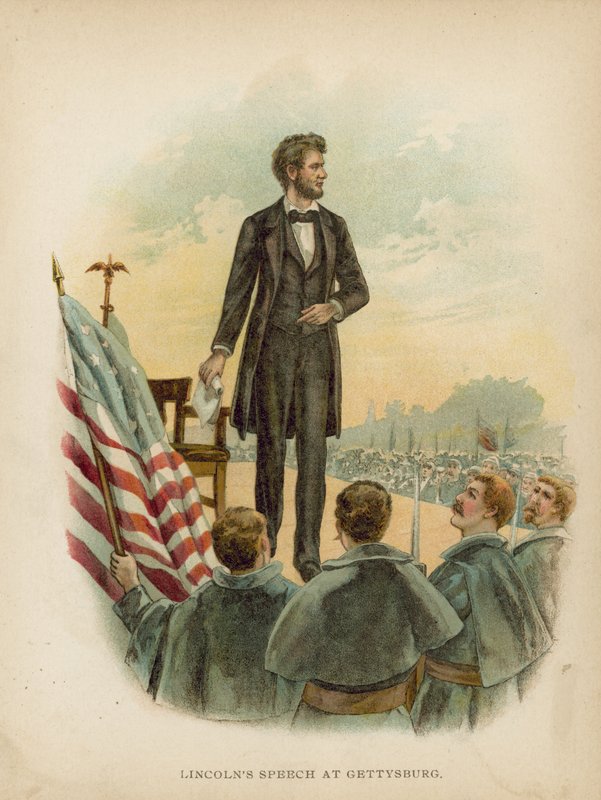 Lincolns tale i Gettysburg av American School