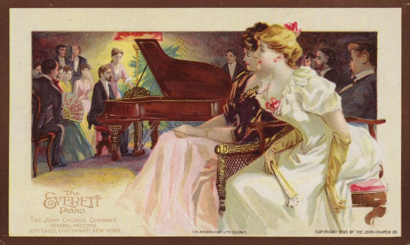 Lytter til en pianorecital av American School