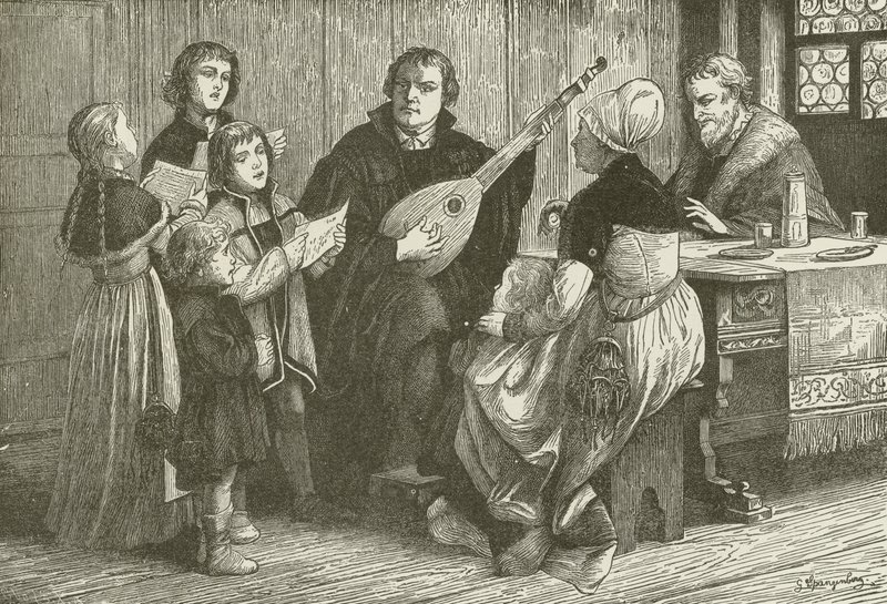 Luther midt i familien hans av American School