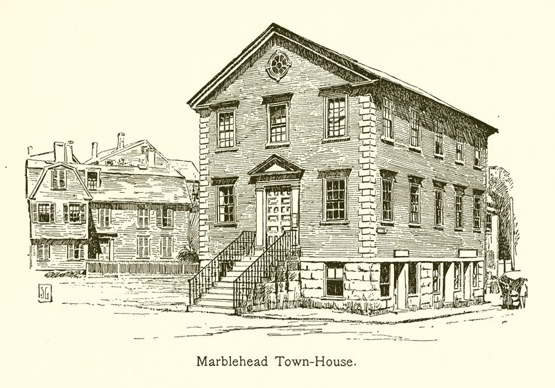 Marblehead Town-House (gravering) av American School