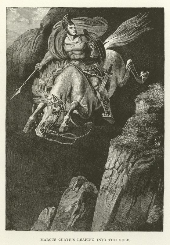 Marcus Curtius hopper inn i Gulfen av American School